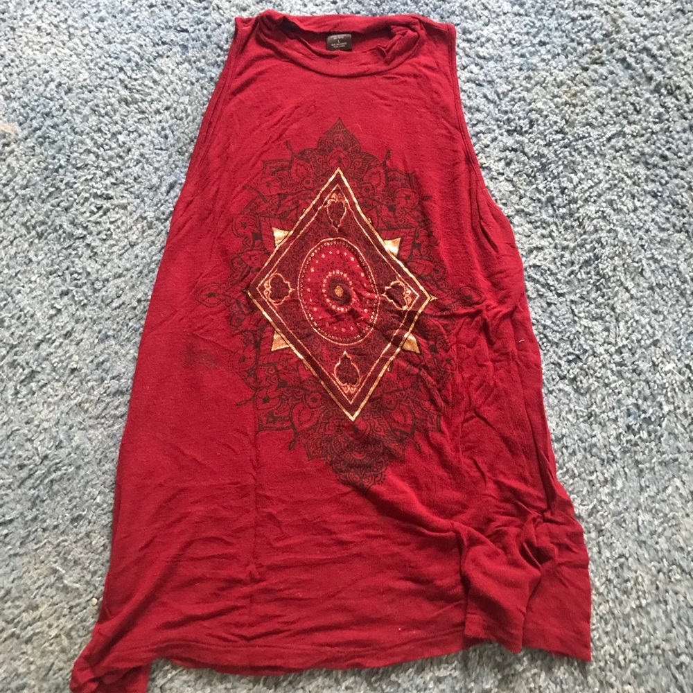 Trendy Graphic Print Tank Top